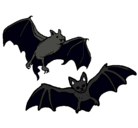Dibujo Un par de murciélagos pintado por matete