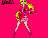 Dibujo Barbie guitarrista pintado por elisd