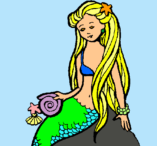 Sirena con caracola