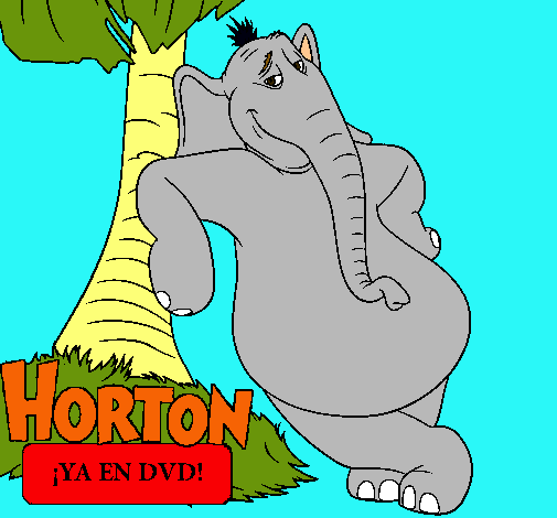 Dibujo Horton pintado por desmat