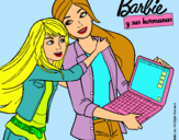 Dibujo El nuevo portátil de Barbie pintado por kaelynne