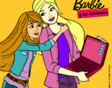 Dibujo El nuevo portátil de Barbie pintado por Valen_2777