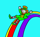 Dibujo Duende en el arco iris pintado por carlitops