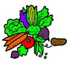 Dibujo verduras pintado por yeiden