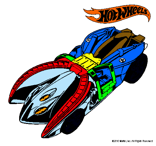 Dibujo Hot Wheels 7 pintado por martincito