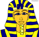 Dibujo Tutankamon pintado por ralipjos