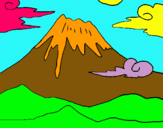 Dibujo Monte Fuji pintado por Princeslaura