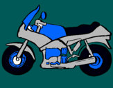 Dibujo Motocicleta pintado por lamotora