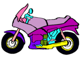 Dibujo Motocicleta pintado por piplo