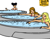 Dibujo Barbie y sus amigas en el jacuzzi pintado por Yajaira00