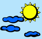 Dibujo Sol y nubes 2 pintado por Lolitarce
