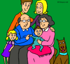 Dibujo Familia pintado por karliz