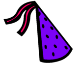 Dibujo Sombrero de cumpleaños pintado por enbesil