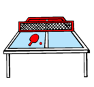 Dibujo Tenis de mesa pintado por agustinito