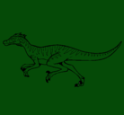 Dibujo Velociraptor pintado por loko