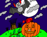 Dibujo Paisaje de Halloween pintado por galoguin