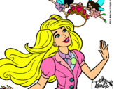 Dibujo Barbie a punto de ser coronada pintado por loves