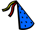 Dibujo Sombrero de cumpleaños pintado por cumple