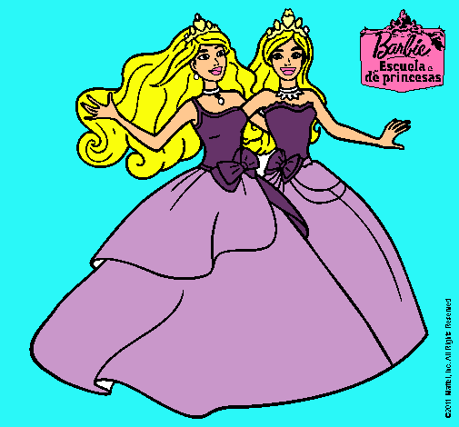 Barbie y su amiga súper felices