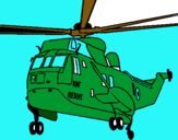 Dibujo Helicóptero al rescate pintado por deiker