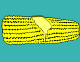 Dibujo Mazorca de maíz pintado por Roxane