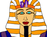 Dibujo Tutankamon pintado por lauripy