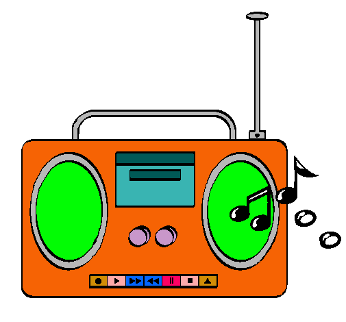 Dibujo Radio cassette 2 pintado por Puchito