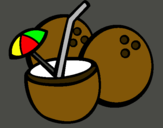 Dibujo Cóctel de coco pintado por Slowny
