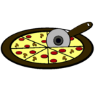 Dibujo Pizza pintado por jklhvu