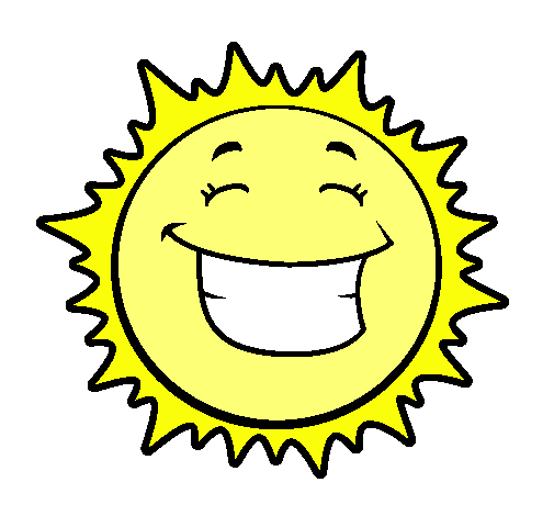 Dibujo Sol sonriendo pintado por gabriiiel