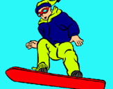 Dibujo Snowboard pintado por hjycchj