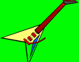 Dibujo Guitarra eléctrica II pintado por aallvvaarroo