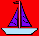 Dibujo Barco velero pintado por pilain