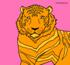 Dibujo Tigre pintado por kajdgjd