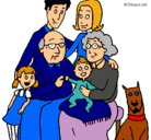 Dibujo Familia pintado por wilman