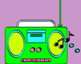 Dibujo Radio cassette 2 pintado por aneliyaya