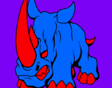 Dibujo Rinoceronte II pintado por RINO