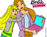 Dibujo El nuevo portátil de Barbie pintado por DANA02
