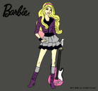 Dibujo Barbie rockera pintado por kaariii