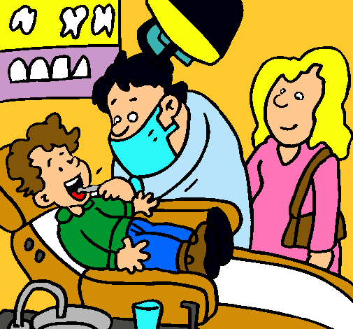 Niño en el dentista