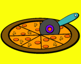 Dibujo Pizza pintado por zowi