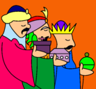 Dibujo Los Reyes Magos 3 pintado por brahian  