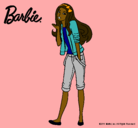 Dibujo Barbie con look casual pintado por efrcewasdf