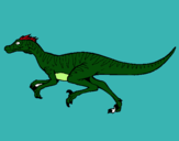 Dibujo Velociraptor pintado por rapido