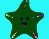 Dibujo Estrella de mar pintado por estrechita