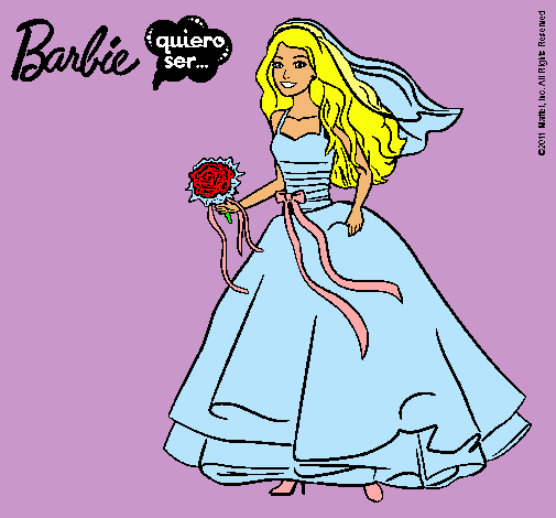 Barbie vestida de novia