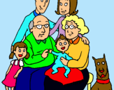 Dibujo Familia pintado por laial