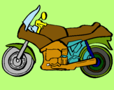 Dibujo Motocicleta pintado por rapido10