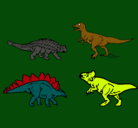 Dibujo Dinosaurios de tierra pintado por jorgeluis
