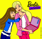 Dibujo El nuevo portátil de Barbie pintado por poiuytytttr